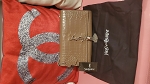 YSL BEIGE BROWN FASHION LEATHER BAG 