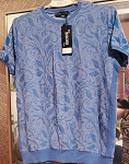 BISONS BLUE DESIGNER FASHION MEN'S SHIRT 