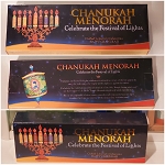 HANUKKAH MENORAH AND CANDLES 