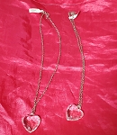 FASHION CLEAR PENDANT HEART NECKLACE 