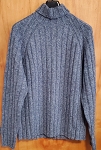 MARINO WOOL BANANA REPUBLIC GRAY CREWNECK MEN'S SWEATER 