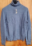 MARINO WOOL BANANA REPUBLIC CREWNECK GRAY BLUE  MEN'S SWEATER 