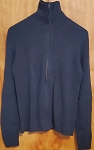 BANANA REPUBLIC DARK GRAY MEN'S SWEATER WITH ZIPPER  