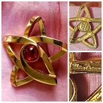 PALOMA PICASSO CONSTELLATION BROOCH HOLD METAL 