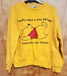 DISNEY WINNE THE POOH YELLOW WOMEN (UNISEX) SWEATER 