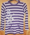 THE CHILDREN PLACE PURPLE STRIPES FASHION GIRL'S TOP 