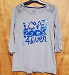 CANYON RIVER BLUES GIRL GRAY TOP 
