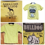 AMERICAN BULLDOG FASHION YELLOW BOY'S TEES 
