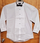 SAVANTE WHITE FASHION MEN'S SHIRT WITH TIE 