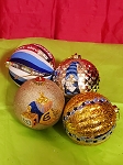 HANDMADE 4 DECORATIVE HANUKKAH ORNAMENT  
