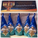 Hanukkah Gnome + Menorah