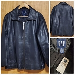 Leather Jacket Men GAP new