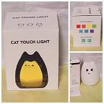 7 Color Changing LED Night Light Soft Silicone Little Cat Lamp for Kids Gift