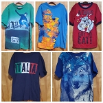 BUNDLE 5 BOYS TOPS SIZE 7/8