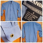 GRANDEUR BLUE MEN'S FASHION SHIRT 