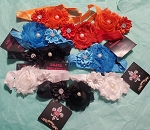 Headband 2 flowers for girl ***