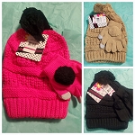 Hat with gloves 104 kids ***
