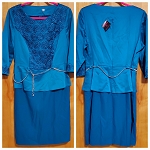 TURQUOISE FASHION WOMEN DRESS # 156