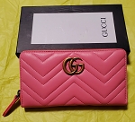 GUCCI PINK LEATHER WALLET 