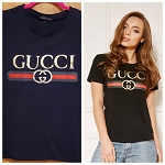 BLACK SUMMER COTTON WOMEN FASHION TOP 