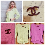 PINK OR YELLOW FASHION DESIGNER WOMEN TOP WITH POCKETS 