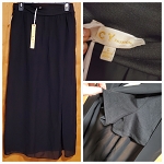 ICY FASHION  GIRL  BLACK  SHORT  WITH SHIFFON SKIRT 