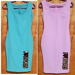 PINK OR BLUE FASHION WOMEN DRESS 