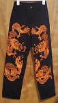 WOMEN BLACK DRAGON JEANS 