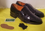 BERTINI BLACK LEATHER MEN'S SHOES 