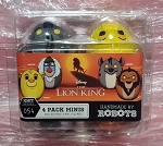 HANDMADE BY ROBOTS THE LION'S KING MINI SIZE 4-PACK VINYL FIGURES COLLECTABLE 