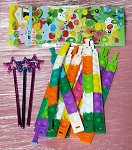 Kids Bracelets, Wands, Stickers Bundle For Birthdays