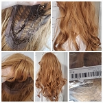 SHEIN  SYNTHETIC FIBER BLONDE  LONG WIG