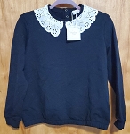 JUNIOR GIRL SWEATSHIRT  WITH WHITE COLLAR ***