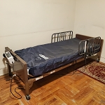 BUNDLE MEDILINE SEMI ELECTRIC HOMECARE BED MDR107002E WITH MATTRESS AND DRIVE
