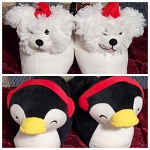 Family Slippers *** Dog or Penquin Adult M Or S