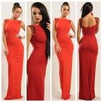 RED FASHION DESIGNER EVENING DRESS #101 
