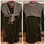 WOOL ***WOMEN DRESS WITH GRAY WEST SET