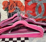 BUNDLE 50 MIX VELVET HANGERS PRE OWNED 