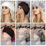 WOOL FASHION DESIGNER WOMEN HAT BERET ***