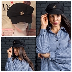 BLACK DESIGNER FASHION WOMEN CAP HAT WITH DECOR ***
