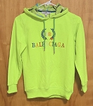 BALENCIAGA GREEN FASHION HOODIE UNISEX KIDS PRE OWNED ***