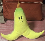 MARIOKART YELLOW BANANA PLUSH TOY 