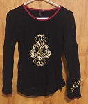DEREON BLACK FASHION GIRL TOP 