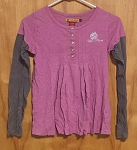 APPLE BOTTOMS PINK WITH GRAY SLEEVES GIRL TOP 