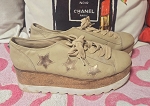 STEVE MADDEN WOMEN'S PLATFORM SNEAKERS SHOES  KALIA - S NUDE COLOR STARS  ***