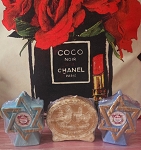 HANDMADE CANDLES GIFT SET STAR OF DAVID AND PICTURE OF JERUSALEM