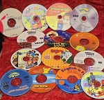 LOT OF 16 DVD MOVIE, GAME AND CD MUSIC IN HEBREW LANGUAGE