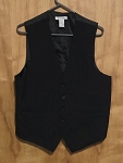 MARQUIS BLACK FASHION MEN'S VEST