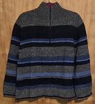 WOOL LAINE BANANA REPUBLIC GRAY  BLUE MEN'S CARDIGAN 