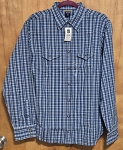 BLUE STRIPED GAP FASHION SHIRT WITH LONG SLEEVES 